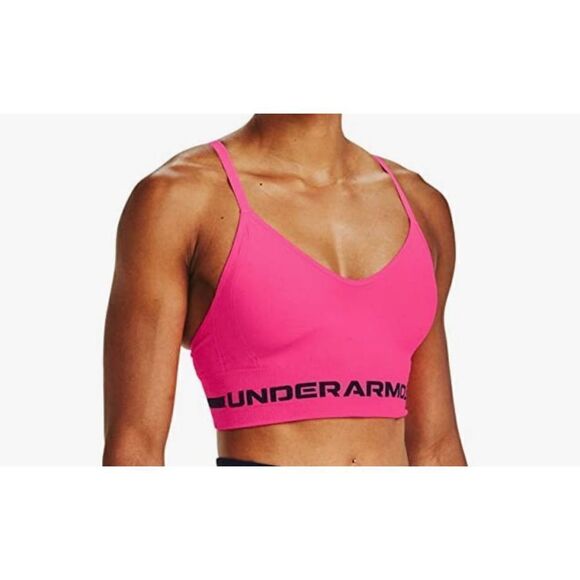 UNDER ARMOUR Women’s XSmall Seamless Low Long Heather Bra - Picture 10 of 14